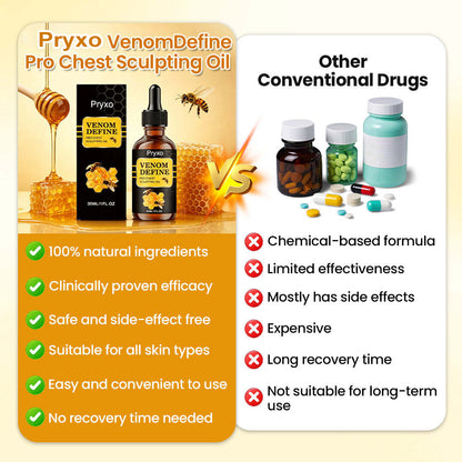 🔥 MEN’S CHEST-CONTOUR UPGRADE 💪 Pryxo™ VenomDefine Pro Chest Sculpting Oil 🐝 Daily Bee Venom Support for a Firmer-Looking, More Defined Chest