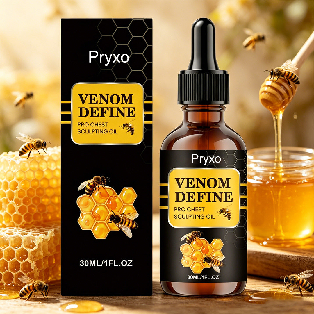 🔥 MEN’S CHEST-CONTOUR UPGRADE 💪 Pryxo™ VenomDefine Pro Chest Sculpting Oil 🐝 Daily Bee Venom Support for a Firmer-Looking, More Defined Chest