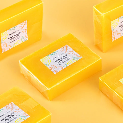 lemon turmeric & kojic acid brightening soap（The second one is 40% off!）